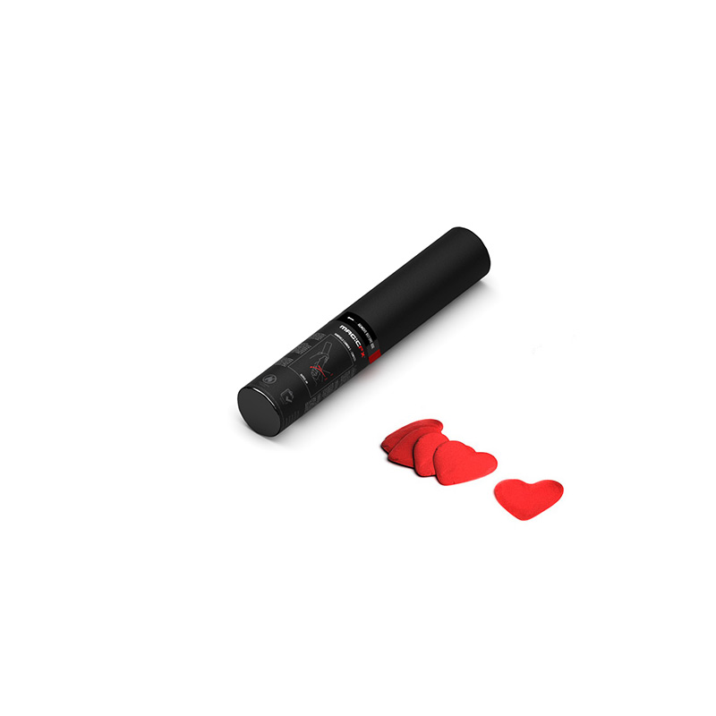 Canon confetti en coeur à main 28cm