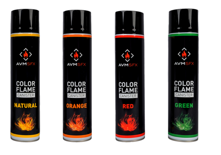 (AVM) Color flame canister